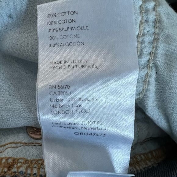 Free People Flare Jeans We The Free Distressed Jeans with Stitching Size 27 NWT - Picture 10 of 10